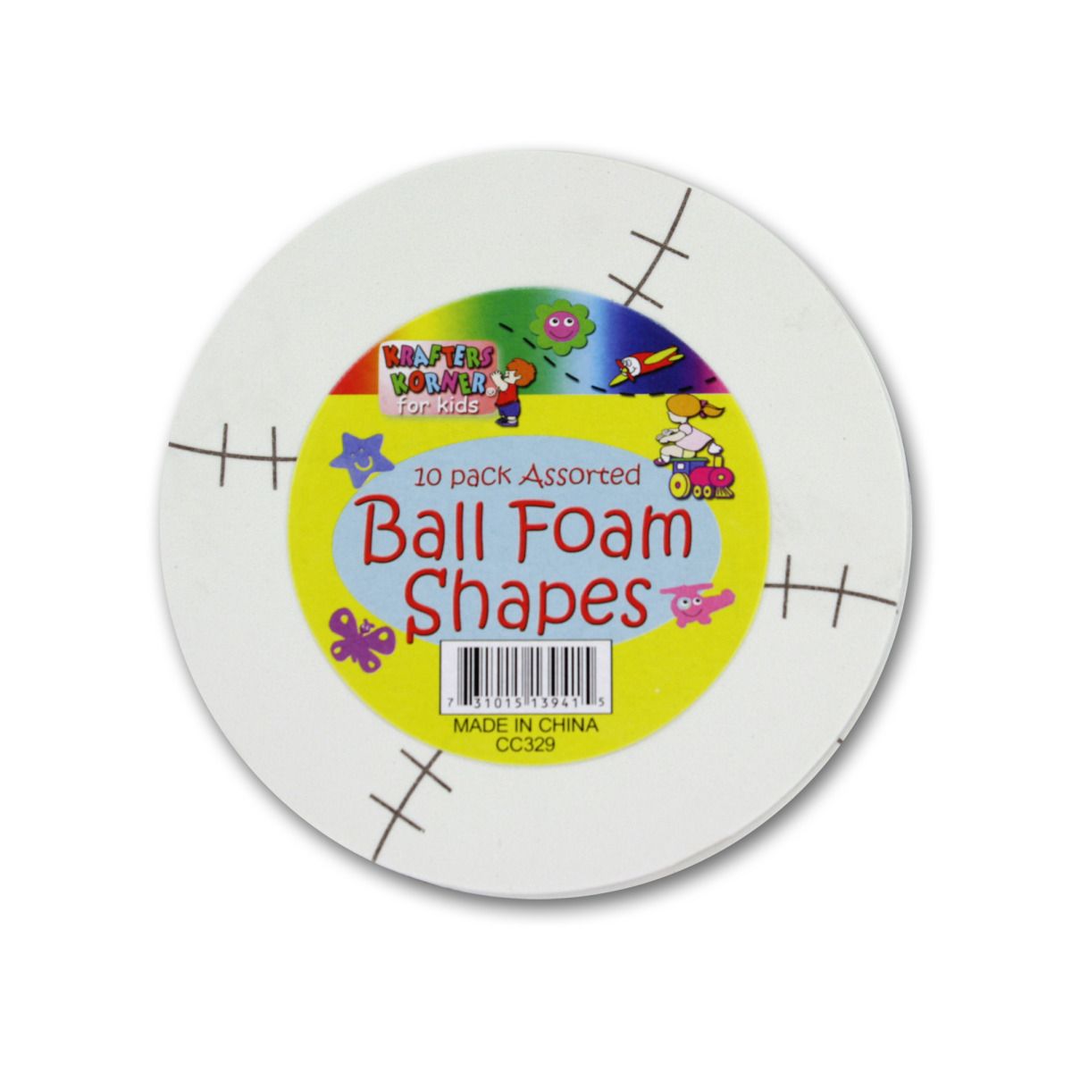 New Wholesale Lot 72 Sports Ball Foam Shapes Craft Fun