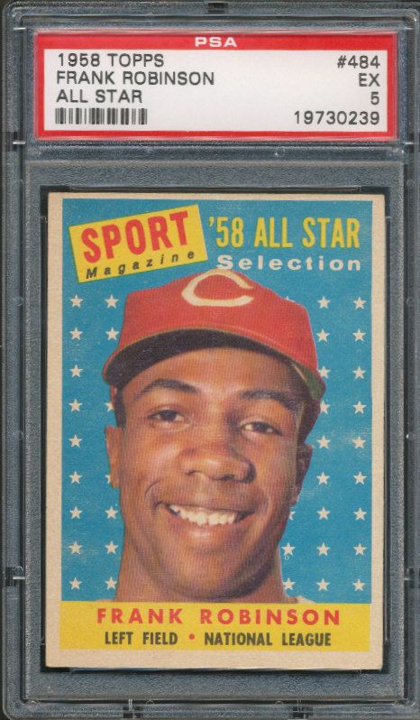 1958 Topps 484 Frank Robinson All Star PSA EX 5 0239