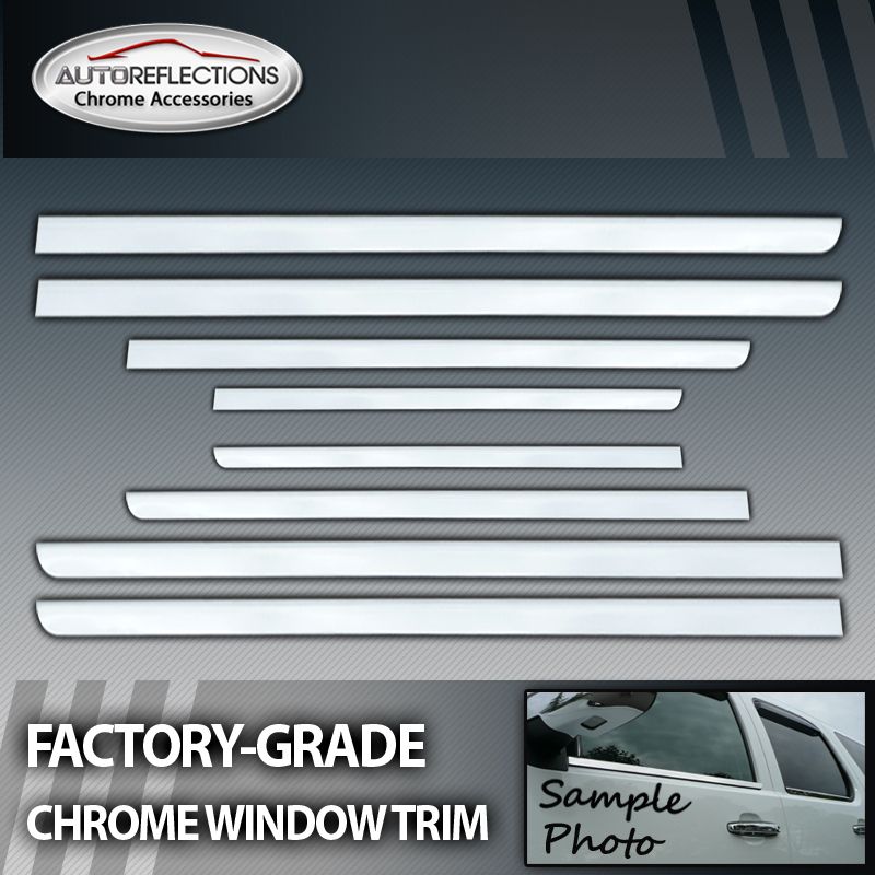 2007 2012 Ford Edge 8PC Chrome Window Sill Trim