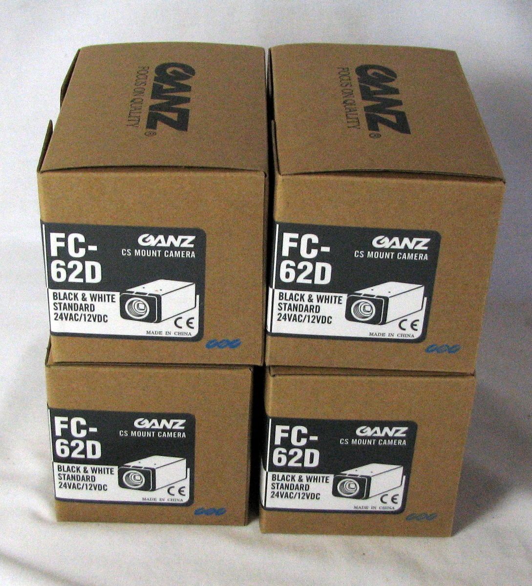  of 4 Ganz Computar 1 3 Black White 380TVL CCTV Cameras FC 62D