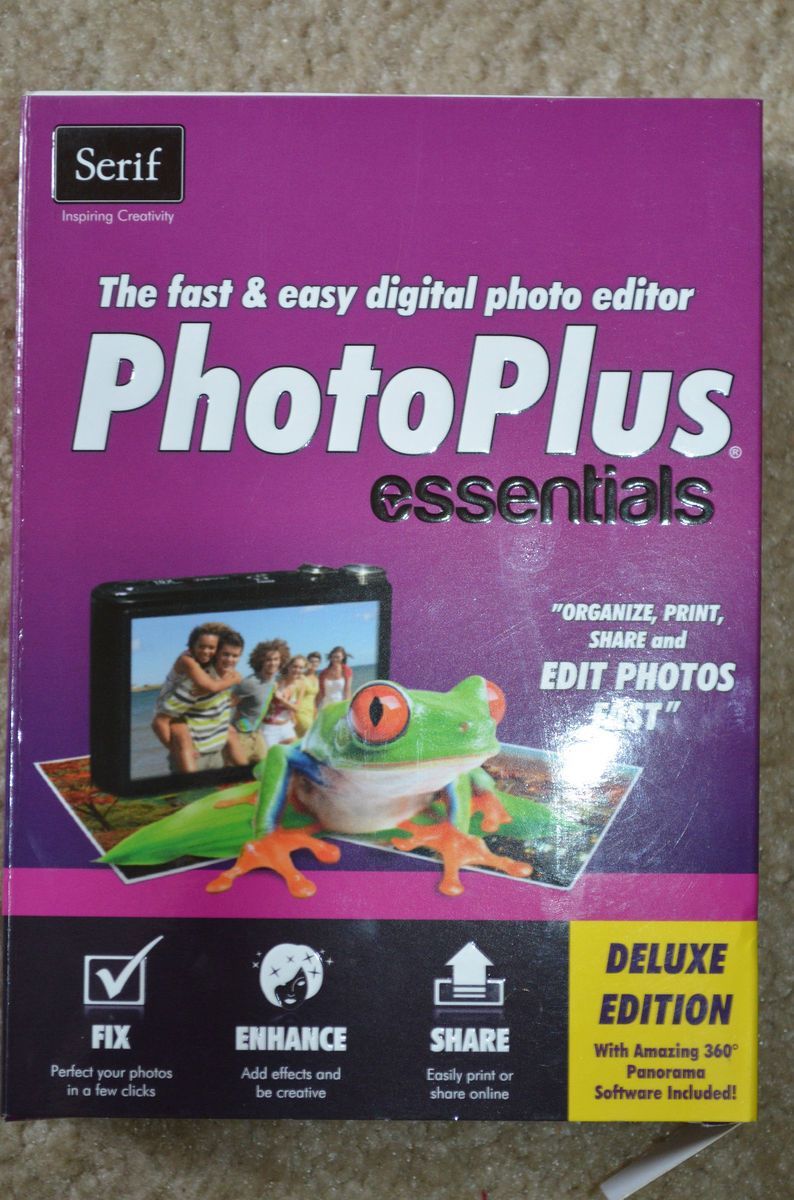 PHOTOPLUS ESSENTIALS DELUXE   Photo Editing by Serif w/ 360 Panorama