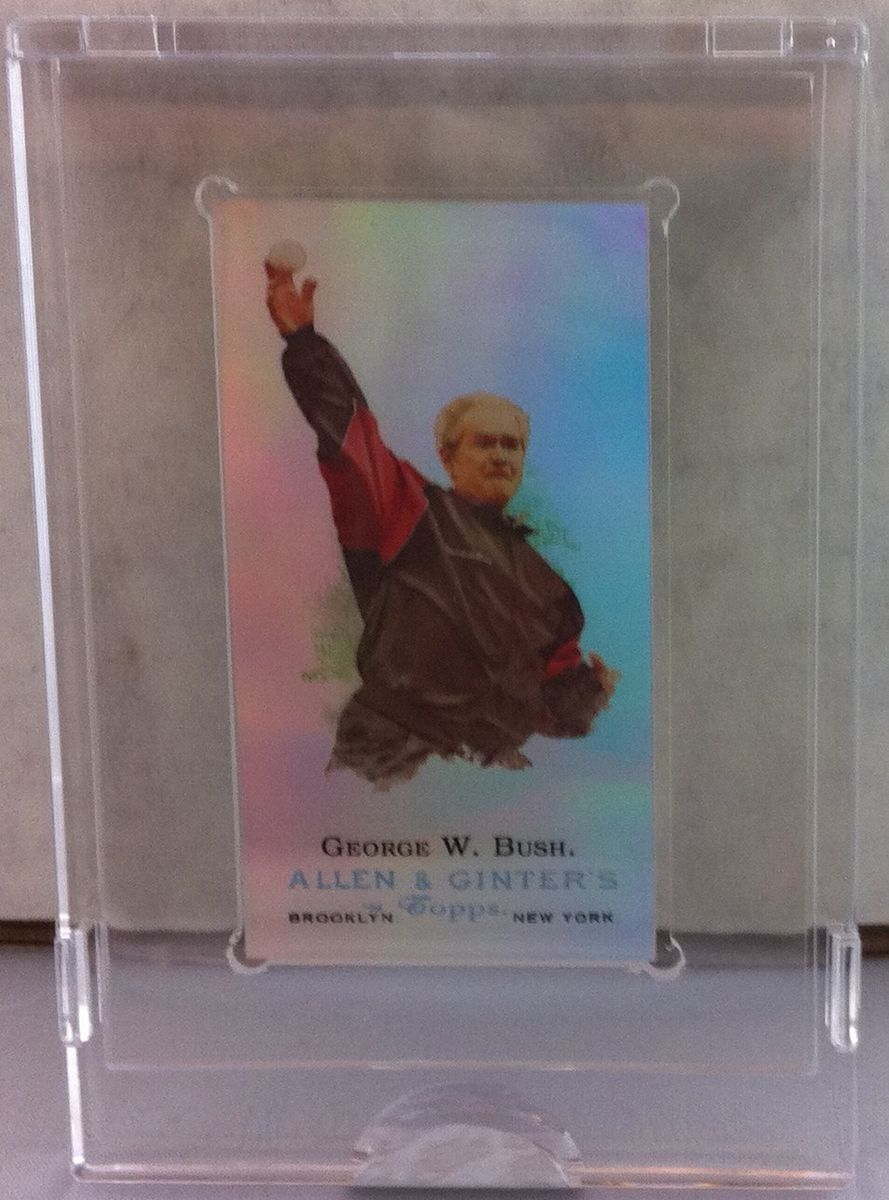 2007 eTopps Allen Ginter in Hand George w Bush 988 999 Presidents