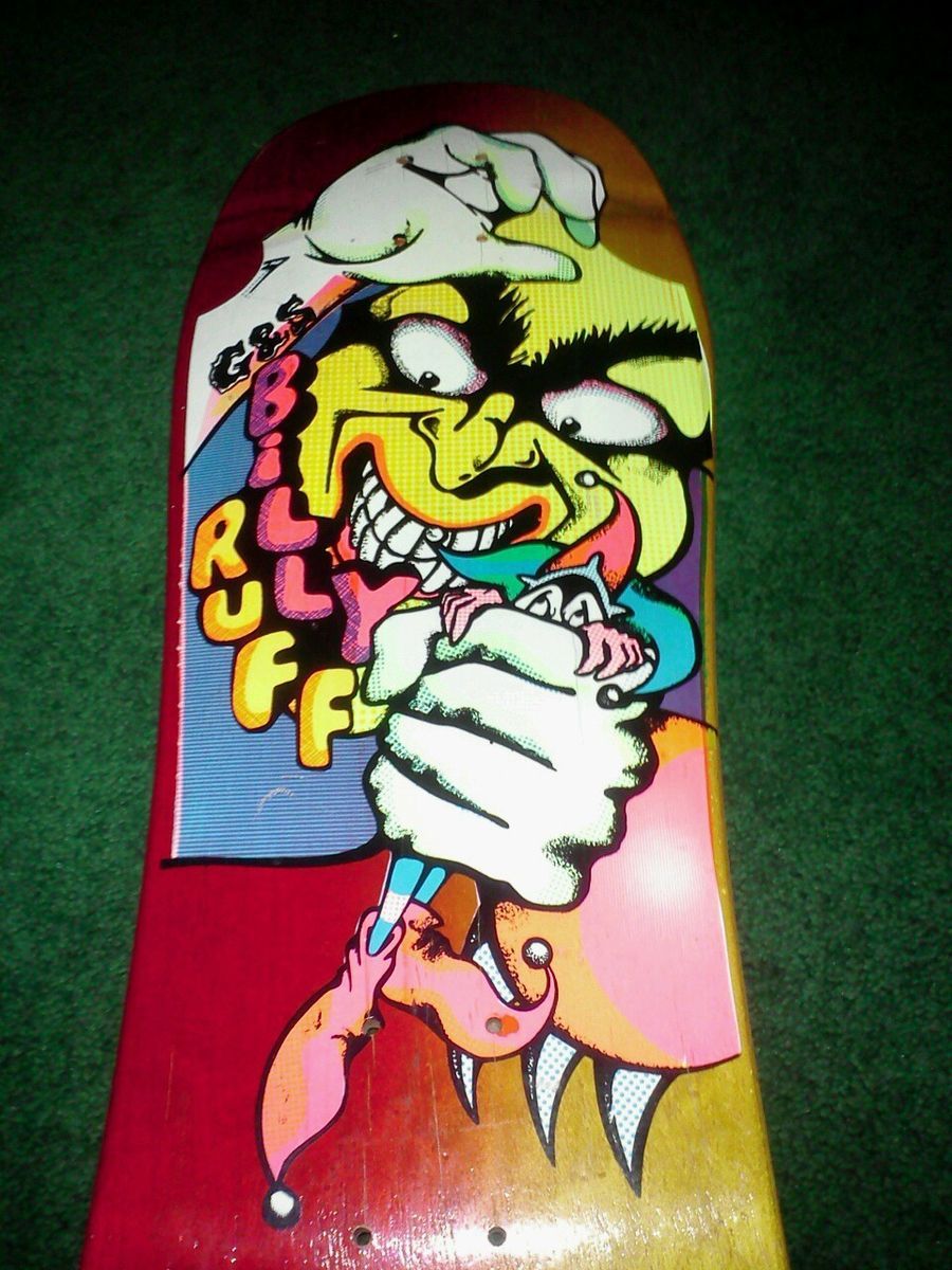 1987 G S G S Gordon Smith Billy Ruff Clown Puppet rare skateboard deck
