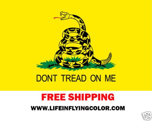 Gadsden 3x5 Flag DonT Tread on Me Snake New Big 3X5