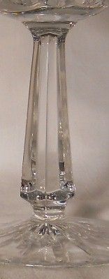 Galway Irish Crystal Clifden Pattern Cut Base Bud Vase 7