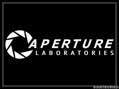 Aperture Lab Half Life Video Game Decal Sticker 2X