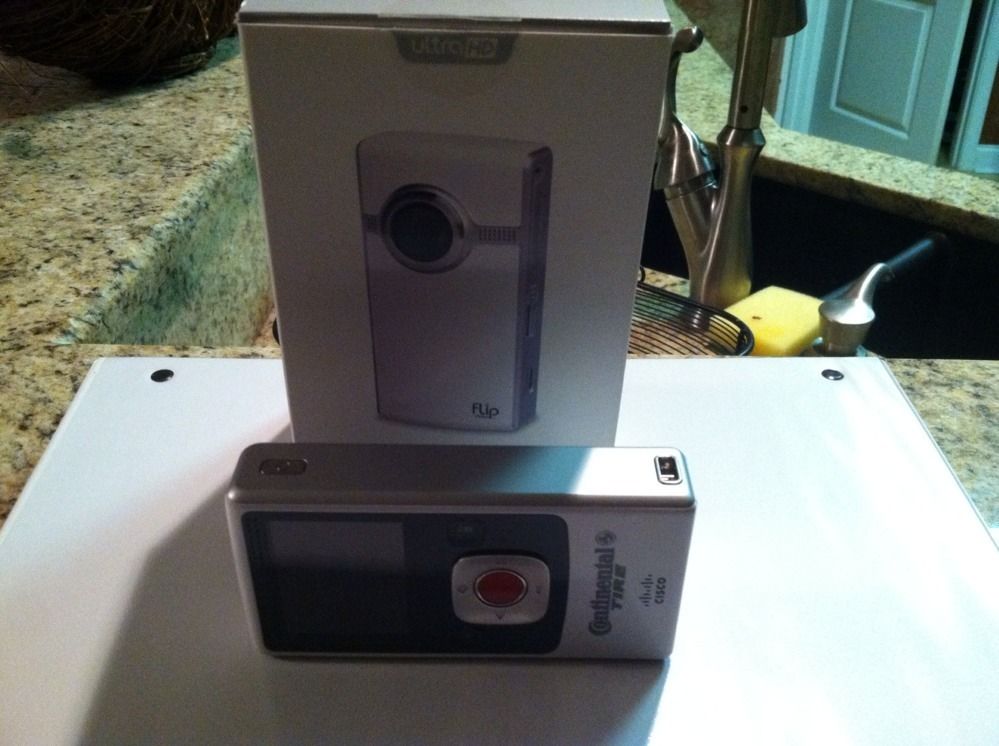 Flip Video UltraHD 1hr 2nd Generation 4 GB Camcorder   White