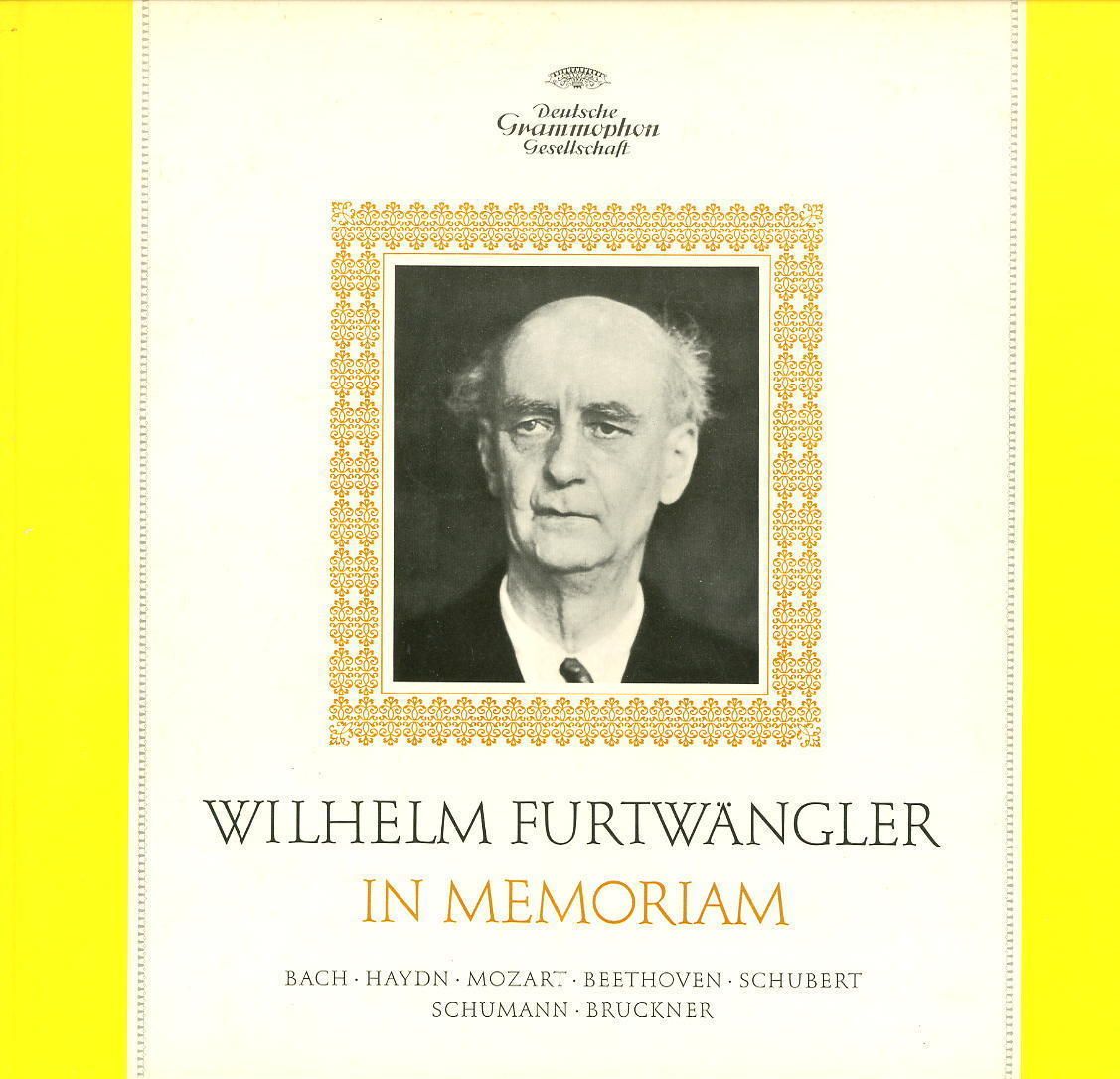 WILHELM FURTWANGLER In Memoriam MOZART BEETHOVEN 4 5Lp Box 1stPress