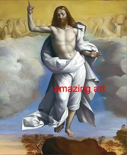 Religious Oil on Canvas Garofalo Ascension of Jesus