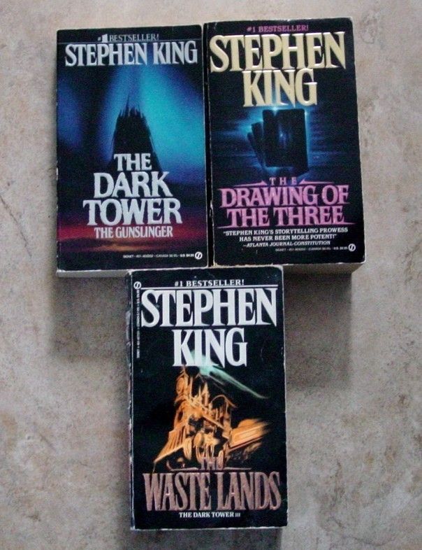 Stephen King DARK TOWER 1 2 3 Gunslinger Drawing of Three Waste