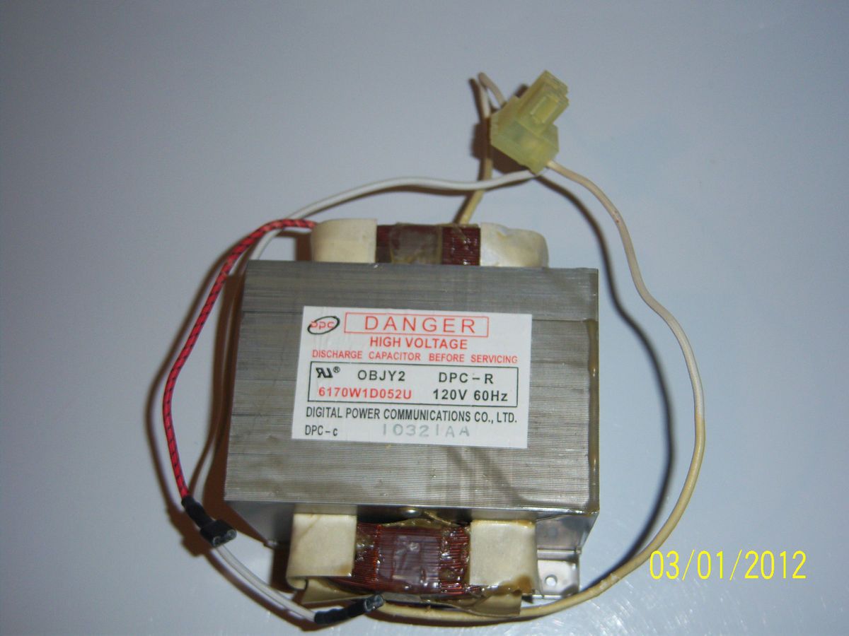 GE General Electric Microwave Oven High Voltage Transformer WB27X10929