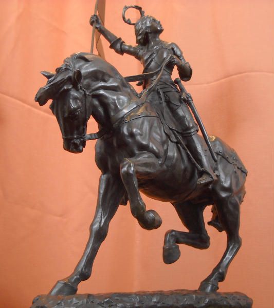 Joan of Arc Bronze Statue A Gaudez Charles de Gaulle
