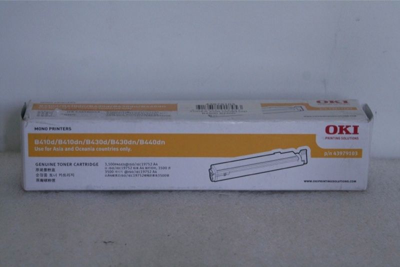 Oki 43979103 B410 B430 B440 Toner Cartridge New Genuine