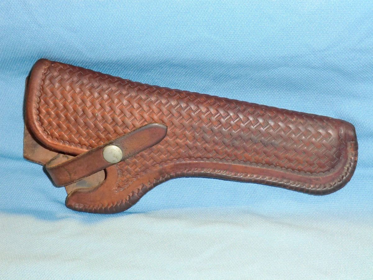 vtg Leather GEORGE LAWRENCE Belt Holster COWBOY WESTERN S W K Frame