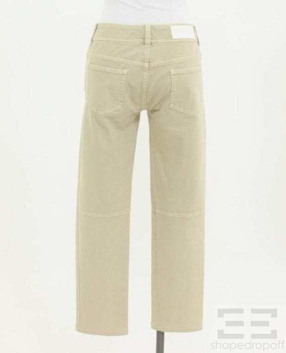 Giambattista Valli Beige Cropped Skinny Jeans Size 44 30