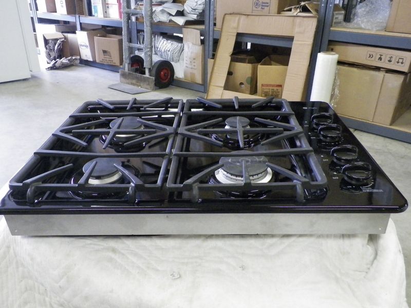  Profile Black 30 Gas Cooktop 27 Electric Double Wall Oven Set