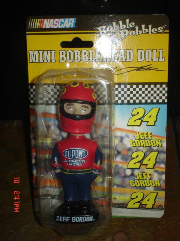 Jeff Gordon Bobblehead Wearing Helmet Hands in Pants