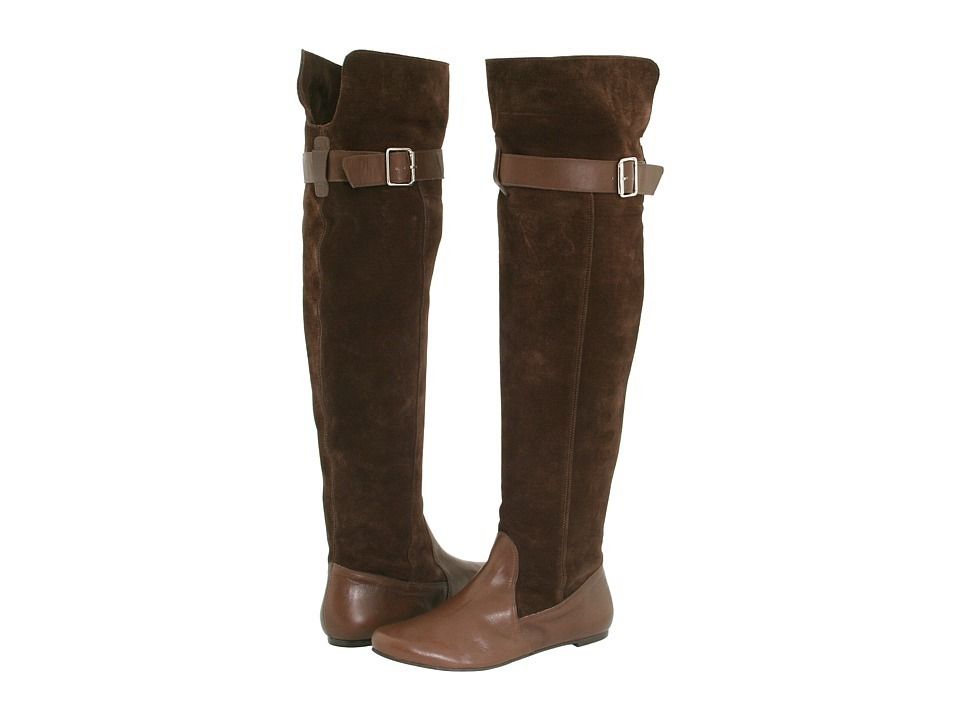 139 New Gabriella Rocha Wide Calf Brown Boots 4 5 5