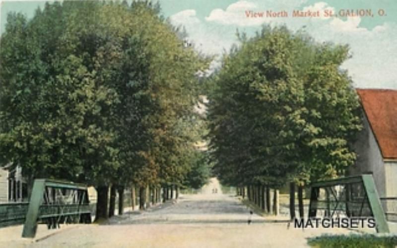 GALION, OHIO View North Market Street POSTCARD