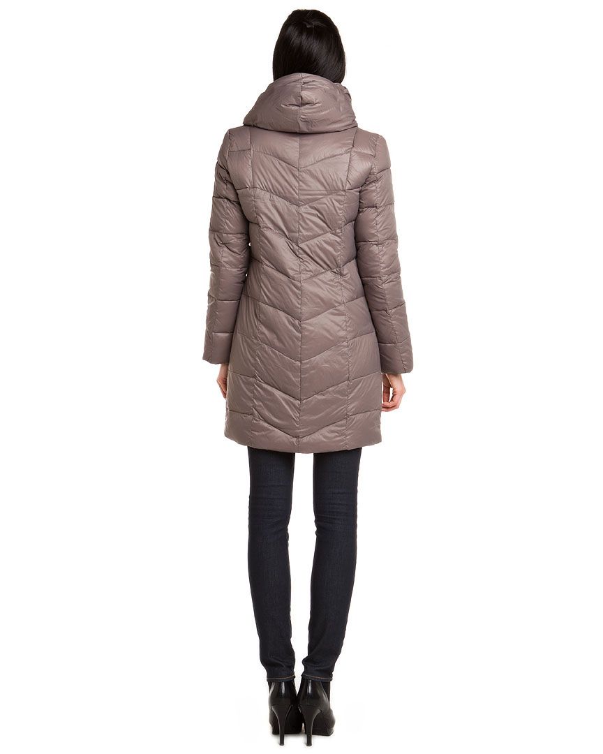 Tahari Gisele Mink Down Packable Coat