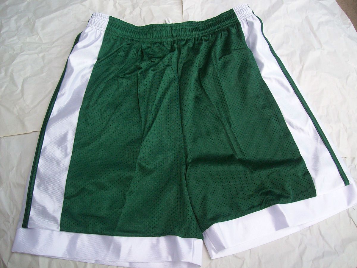 Lot of 10 Girls Shorts Medium Basketball Green White New