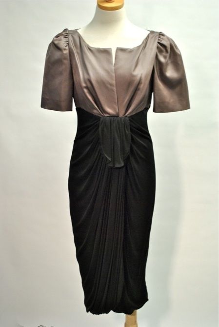 Giambattista Valli Gathered Front Dress Sz It 44 Combo Wrap $2 690