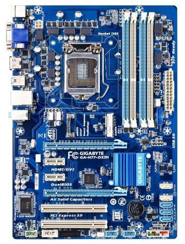 Gigabyte Ultra Durable 4 Classic GA H77 DS3H Desktop Motherboard Intel