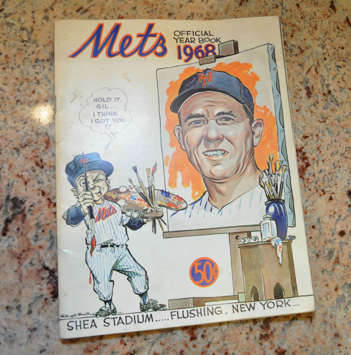 1968 New York Mets Official Yearbook with Gil Hodges