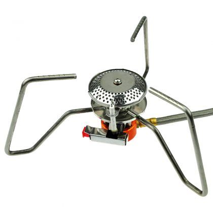  portable camping picnic steel stove cookout butane cook gas burner