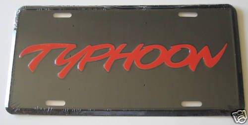 GMC Typhoon License Plate SEALED Brand New