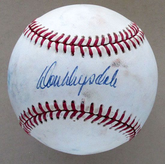  Drysdale Dodgers HOF Hand Signed Official N L Giamatti Baseball