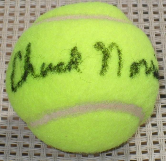CHUCK NORRIS Walker Texas Ranger Signed Penn Tennis Ball JSA