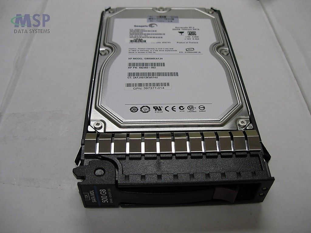 459321 001 HP 500 GB 3G 7 2K 3 5 MDL SATA HDD New Bulk