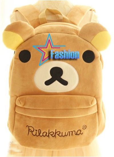 Cartoon Cute Panda Bear Domo Elephant Chicken Kids School Backpack