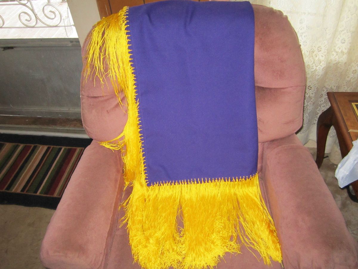  Fringed Dance Shawl Embroidery Purple Goldenrod 14 Fringe 64x64