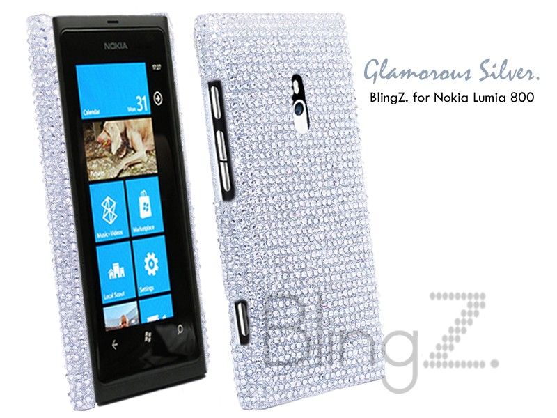  Diamond Bling Bling Diamond Gem Case Cover Nokia Lumia 800
