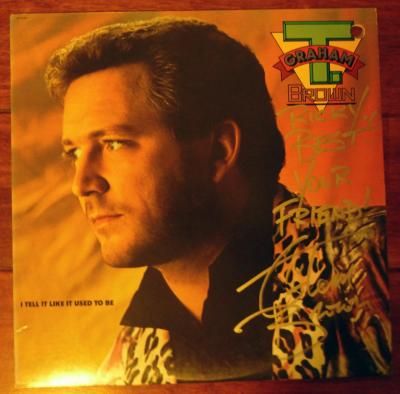 Graham Brown Tell It Like It Used to Be LP Autographed