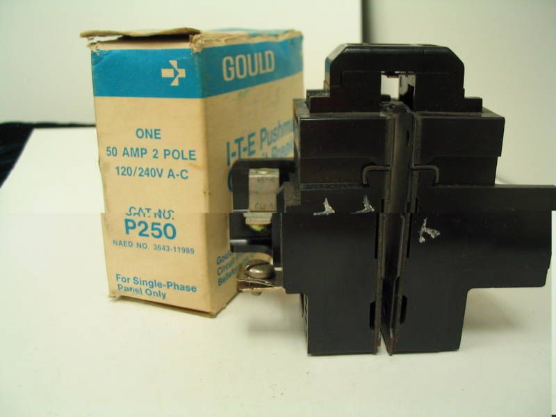 Gould I T E Pushmatic Circuit Breaker 215 Amp