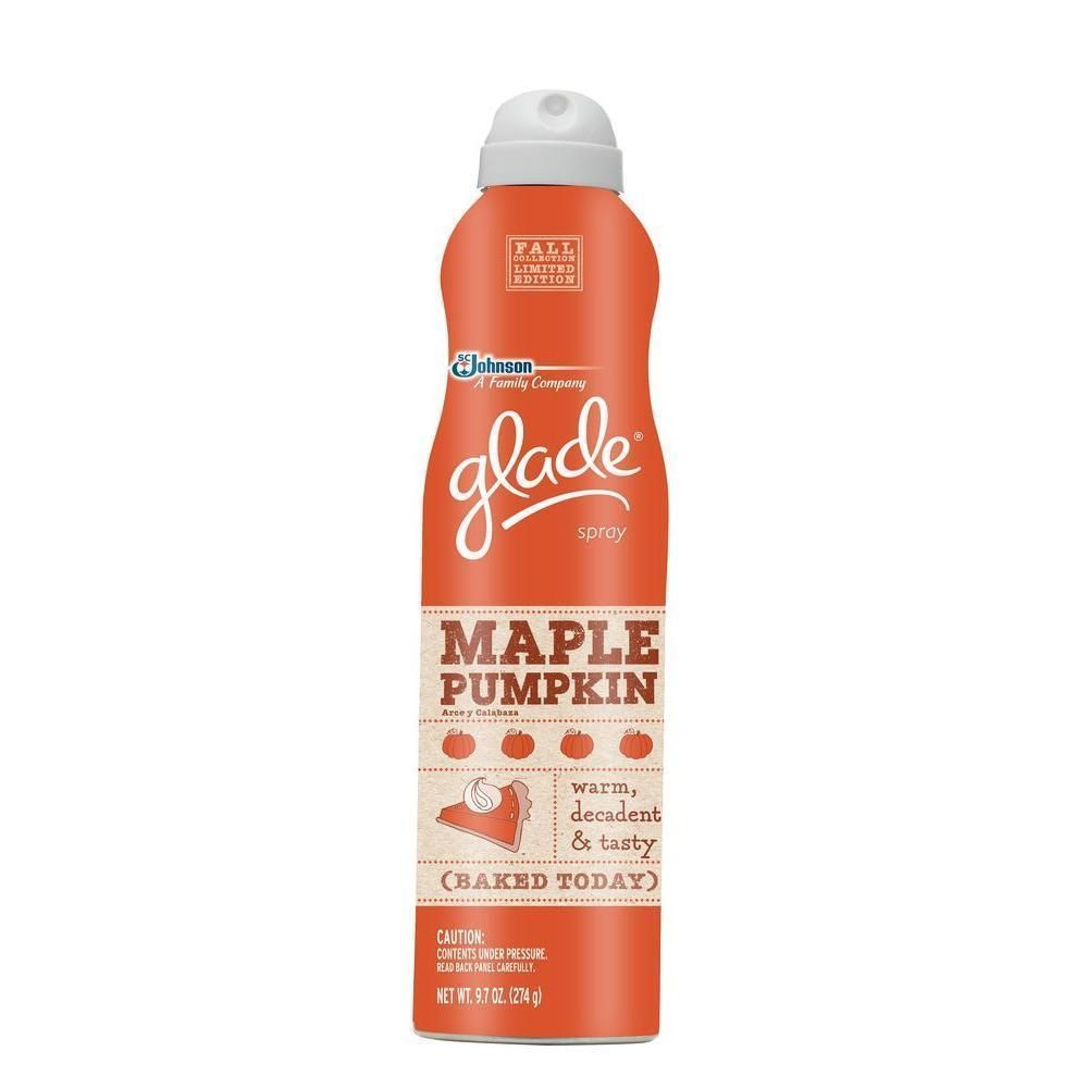 New Glade Maple Pumpkin Spray Air Fresher Fall Collection