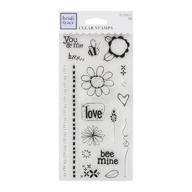 Fiskars Heidi Grace Designs Assorted Craft Clear Stamps