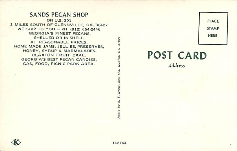 GA Glennville Sands Pecan Shop Interior Confederate Flag R52563