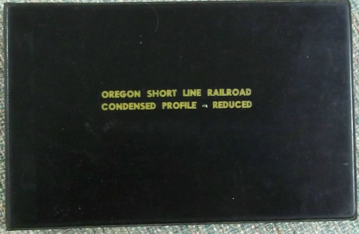 Oregon Short Line Railroad 1977 Condensed Profile