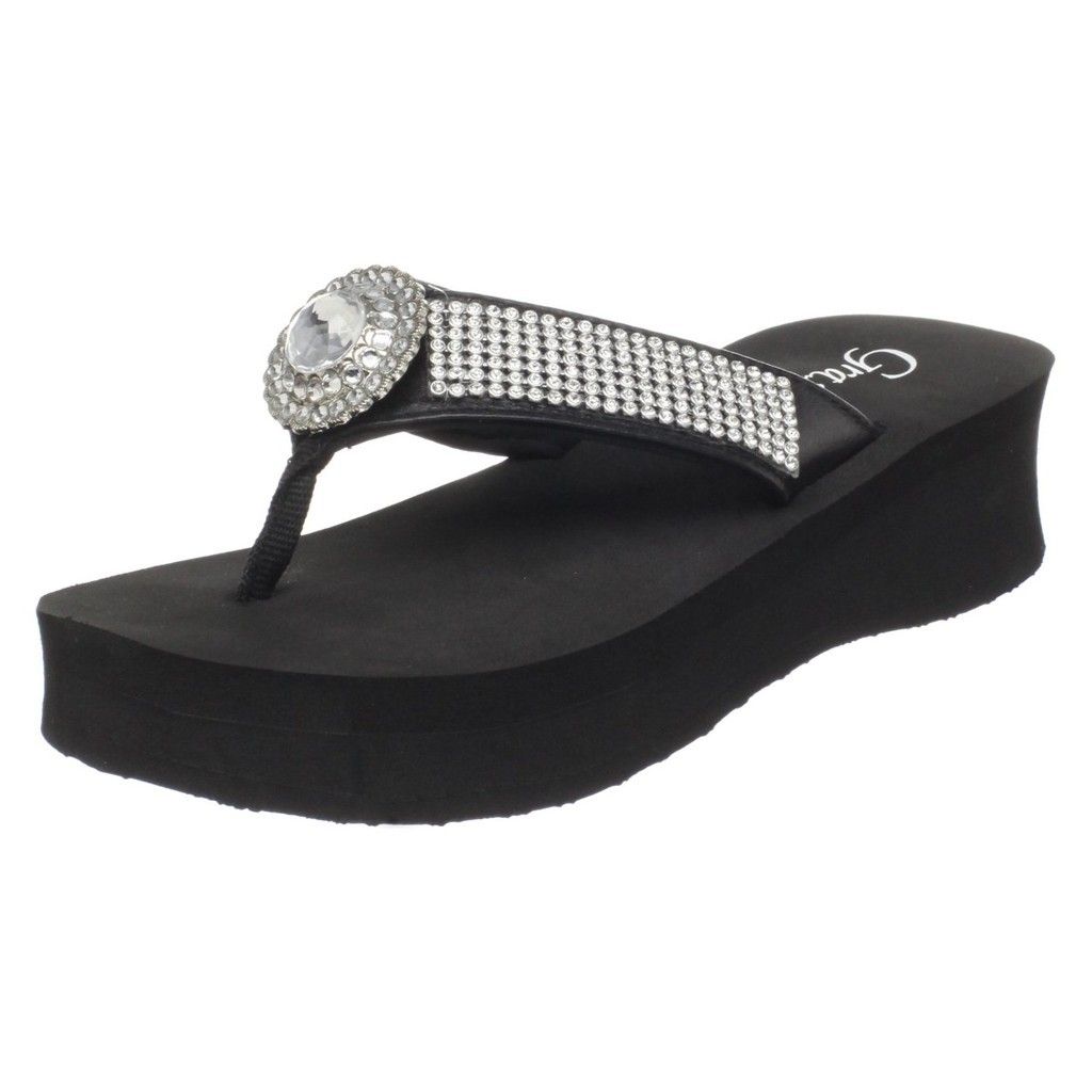 Grazie Flip Flop Sandal Sassy Black