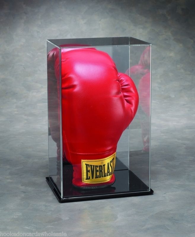 Single Boxing Glove Vertical Display Case Holder