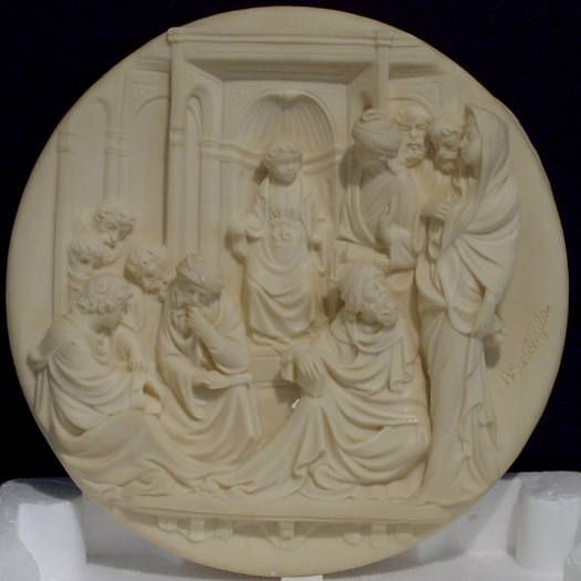 Christ Among The Doctors Alabaster Plate Volteradici
