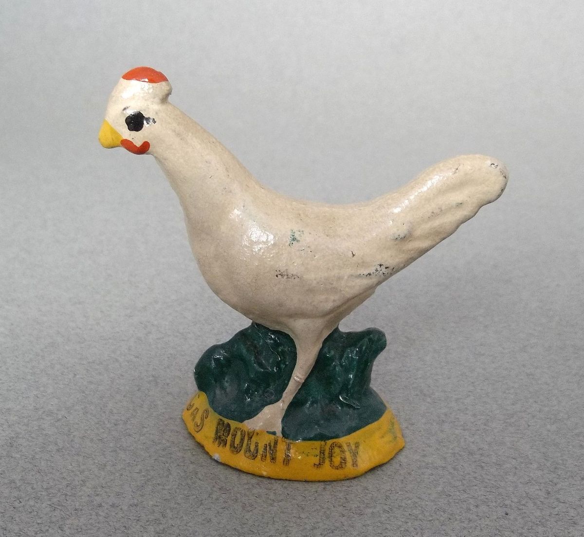  Cast Iron Chicken Paperweight Greider Chicks Mount Joy PA 