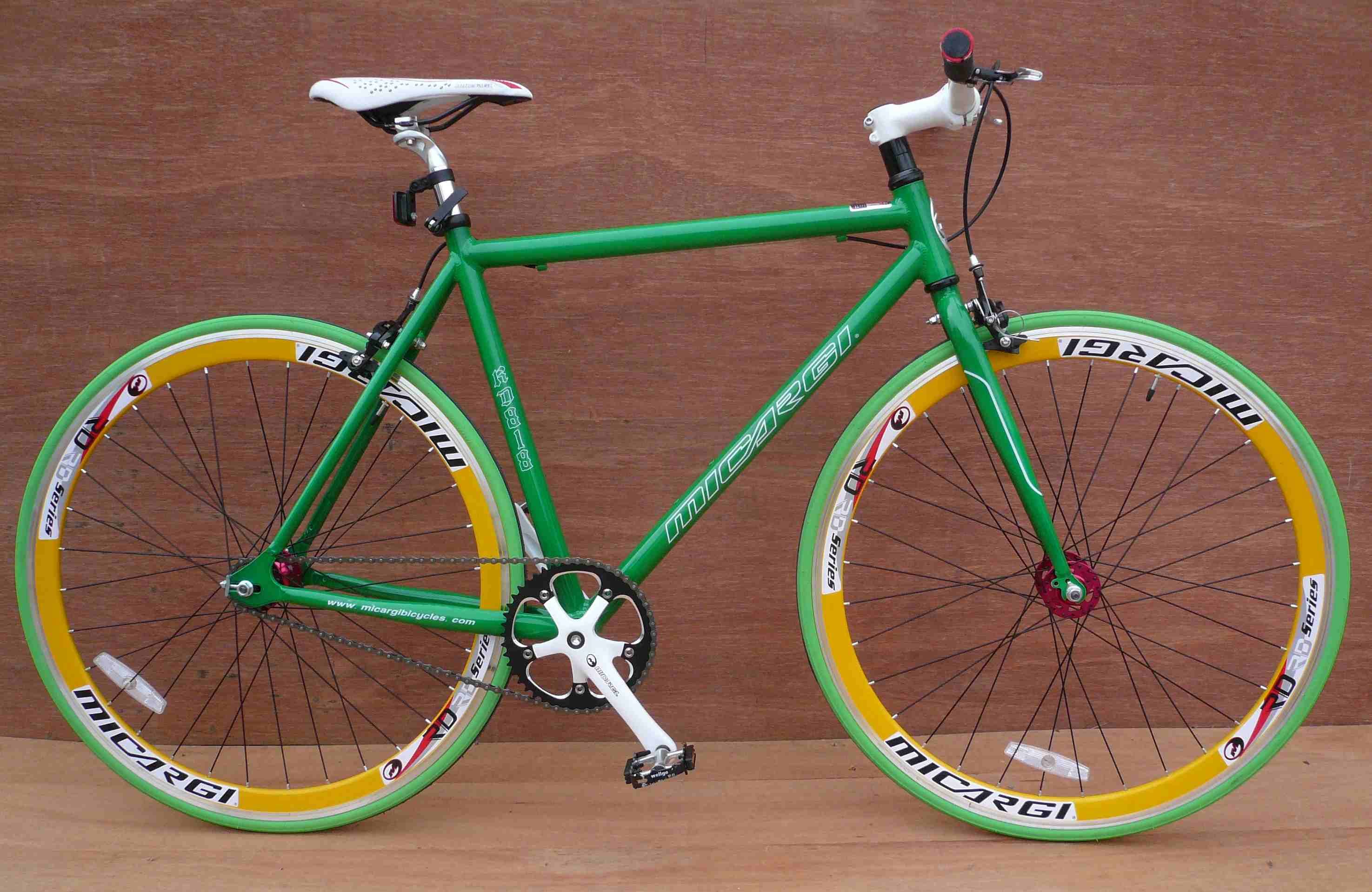 Fixie Fixed Gear Alloy Bicycle Bike 53cm RD 818 Men Green