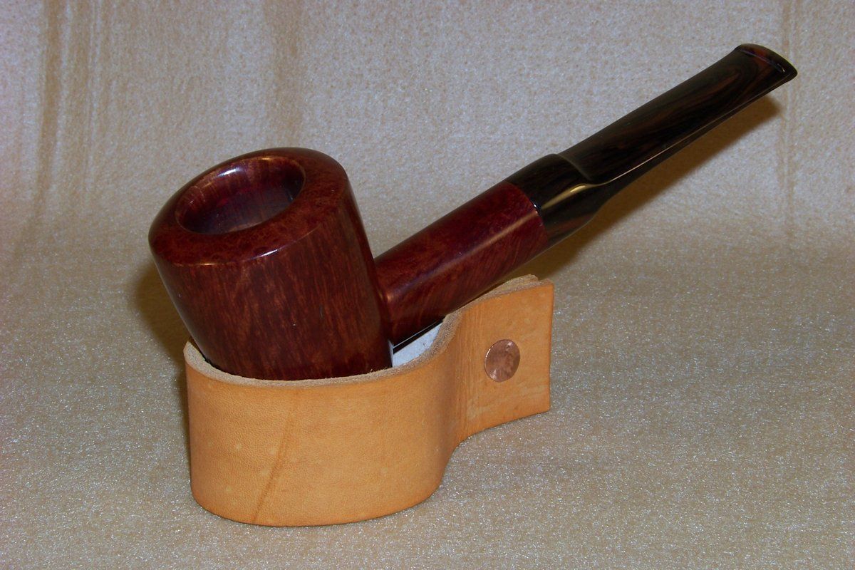  Handmade UNSMOKED Don Warren Grecian Ex Lg Gilpin Mahogany Pipe DW0147