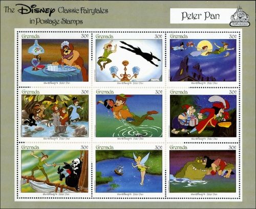 Disney Classic Fairytales Six Souvenir Sheets Grenada