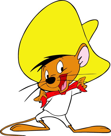 Speedy Gonzales Cartoon Car Bumper Sticker 4 x 5